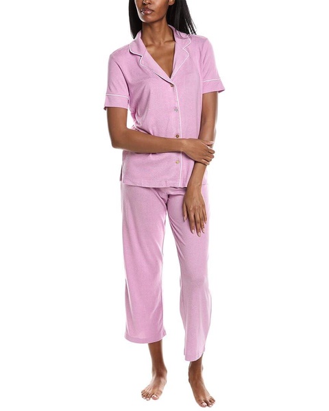 N Natori Women's S/S Notch Pj Length 25" Inseam 26"