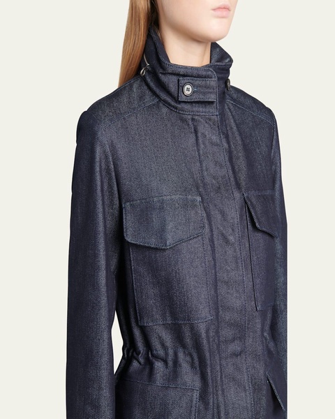 Iconic Mini Denim Traveler Coat