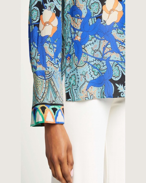 Corey Printed Silk Blouse