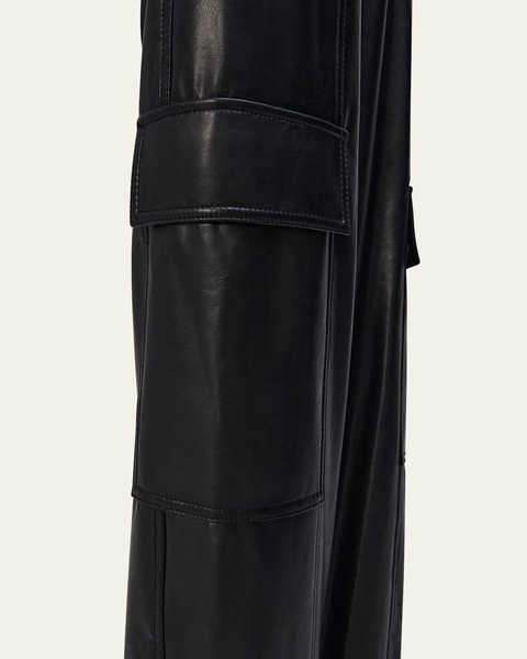 Luxe Vegan Leather Cargo Pants