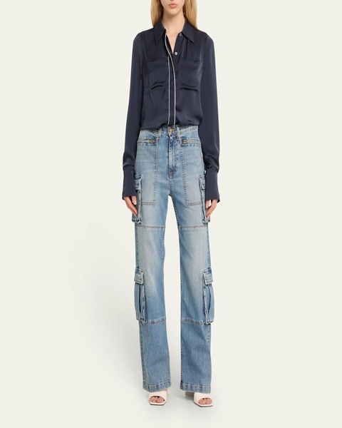 Giana Wide-Leg Cargo Jeans