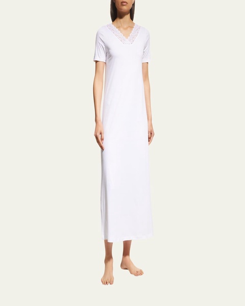 Moments Short-Sleeve Long Nightgown