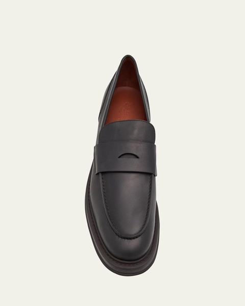 Men's Travis Leather Penny Loafers