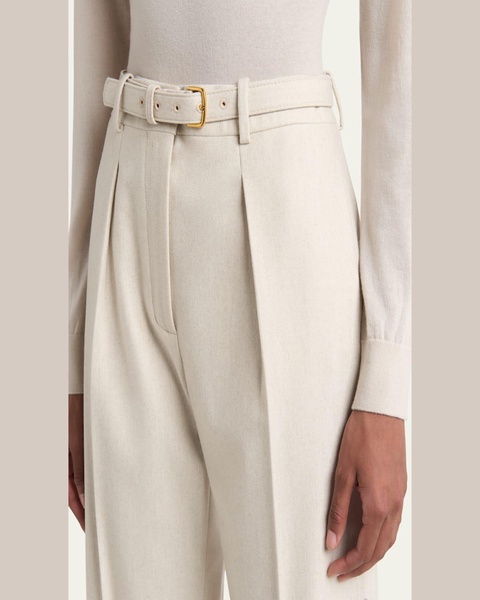 Edward Pintuck Belted Wool Cashmere Trousers