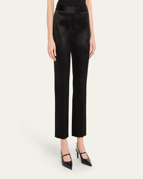 Todd Pleated Satin Pants