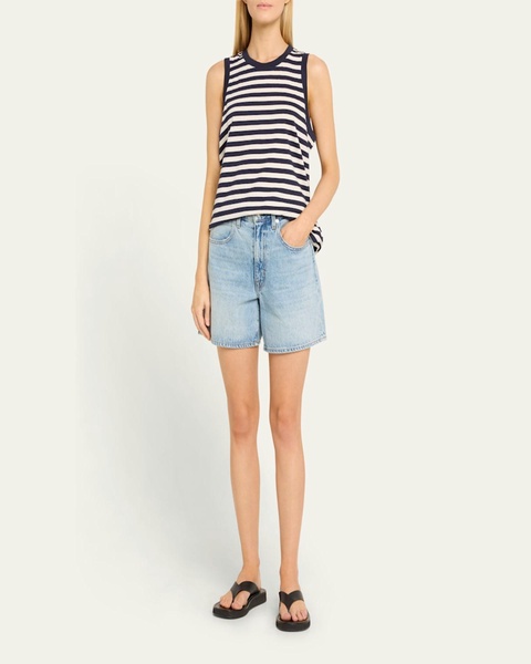 Jessie Modern Stripe Muscle Tee