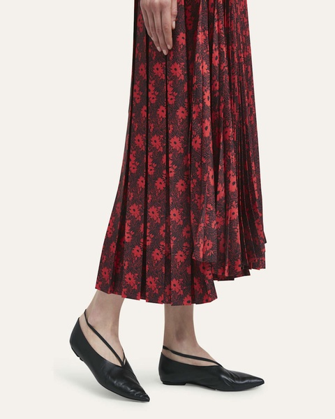 Ink Jet Print Pleated Skirt