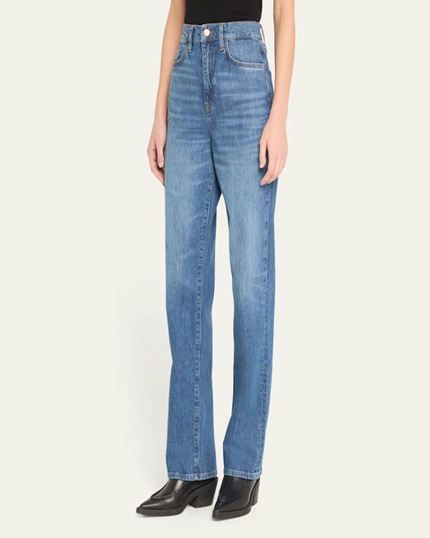 Ms. Triarchy V-High Rise Straight-Leg Jeans