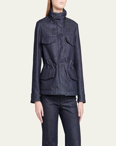 Iconic Mini Denim Traveler Coat