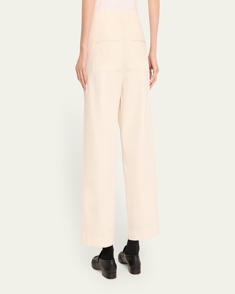 Pleat Front Drawstring Trousers