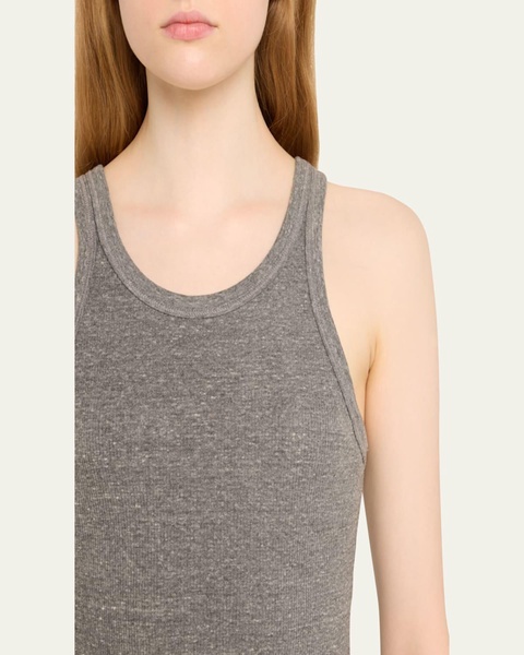 Long Ribbed Tank Top