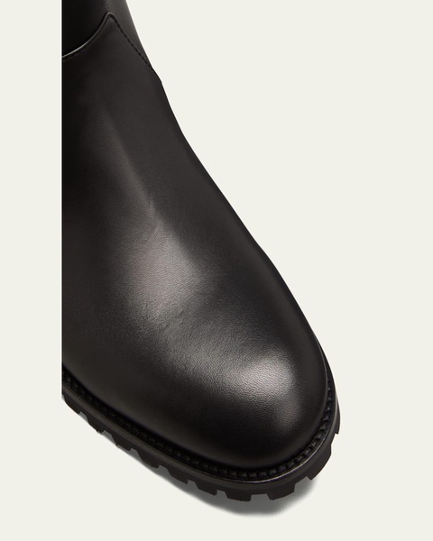 Motosahi Tall Lug-Sole Leather Boots