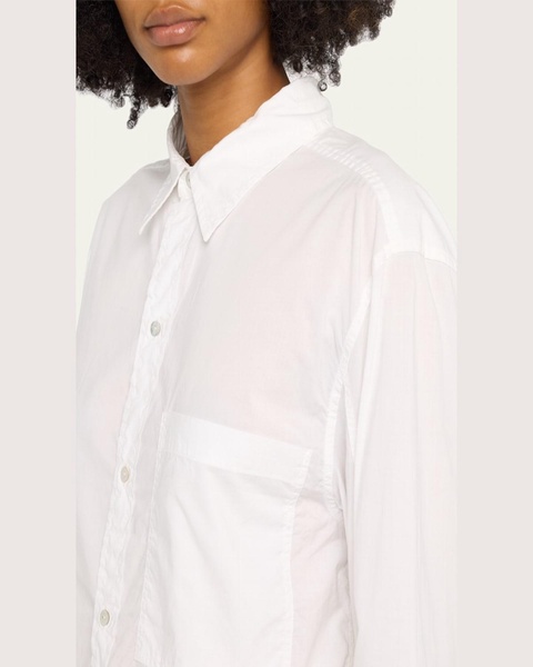 Ruth Cropped Button-Front Shirt