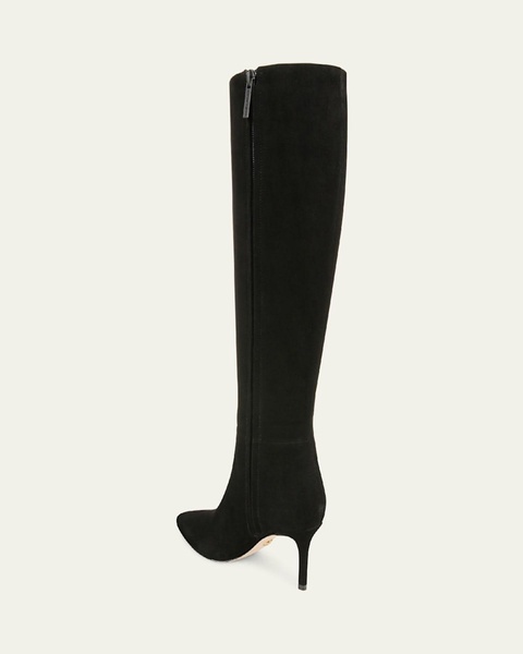 Suede Stiletto Knee Boots