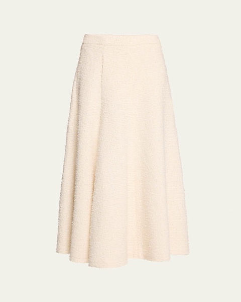 Clara Tweed Circle-Cut Maxi Skirt