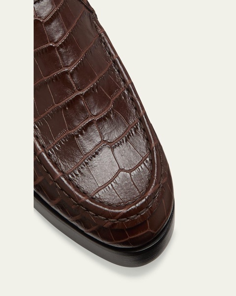 Dinelio Croco Slip-On Loafers