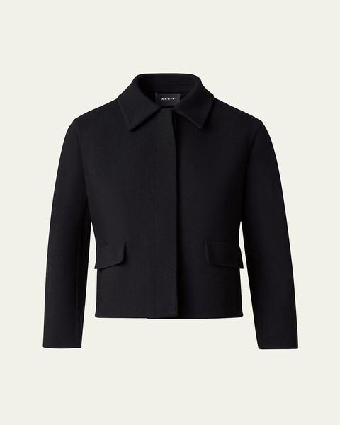 Timo Wool Crepe Short Jacket