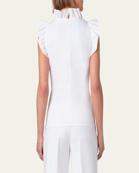 Signature Jersey Top with Ruffled Detail