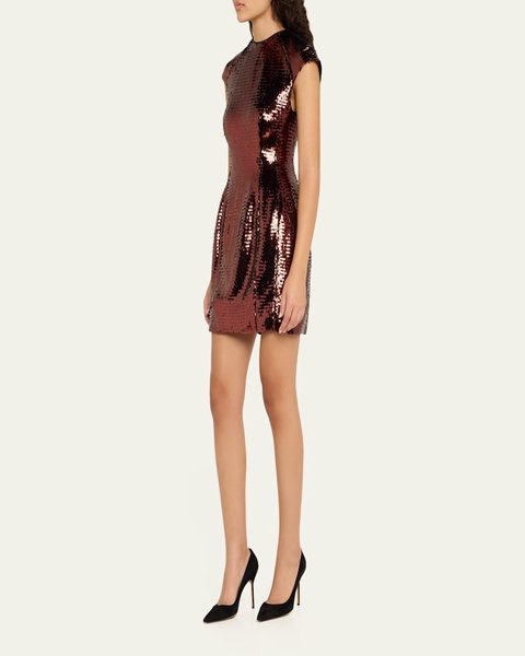 Kristen Sequined Shard Sculpted Dress