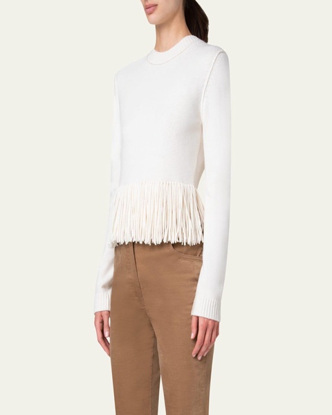 Fringe Cashmere Sweater