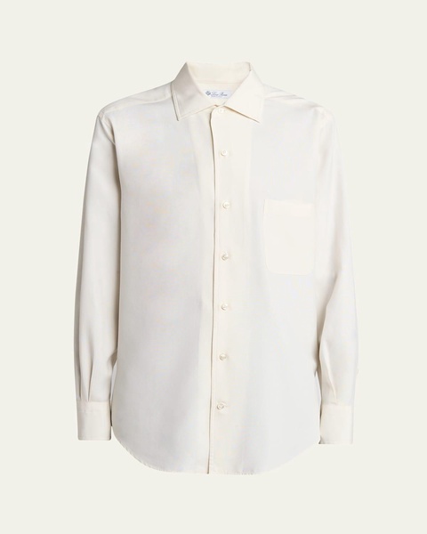 Andre Button Down Silk Blouse