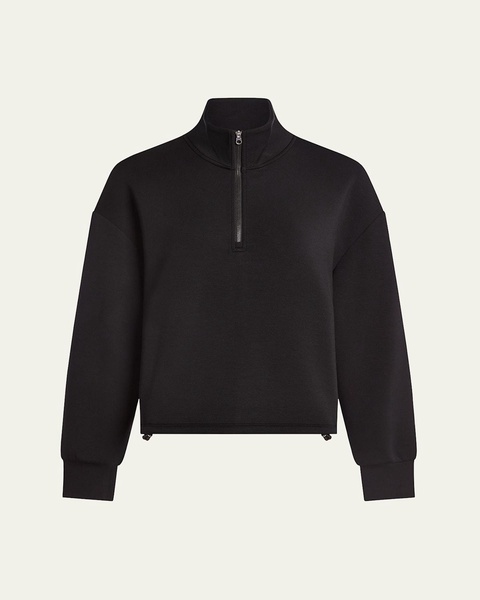 Sian Cropped Half-Zip Midlayer Pullover