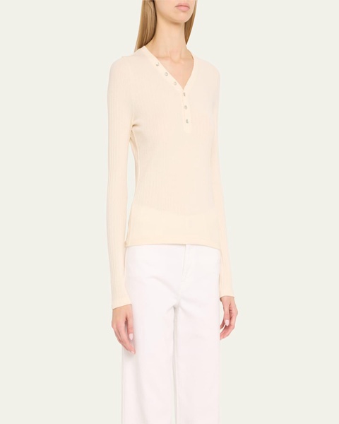 Dearest Ribbed Henley Top