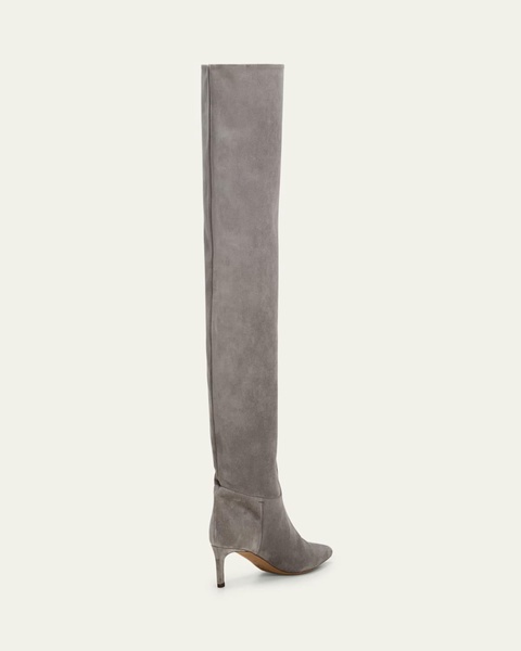 Carolina Suede Over-The-Knee Boots