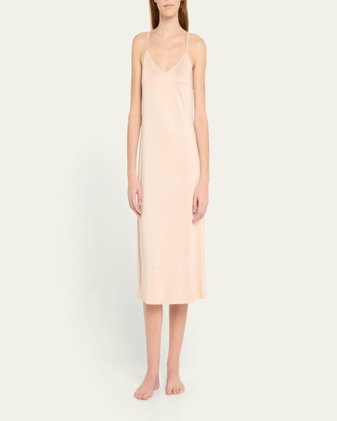 Satin Deluxe Midi Slip Dress