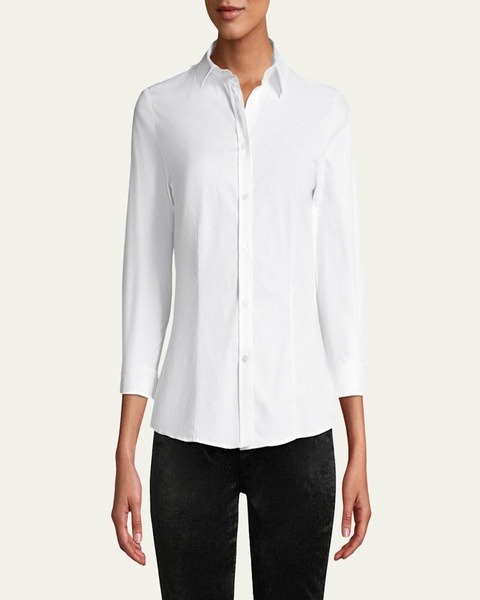 Classic Cotton Button-Front Shirt