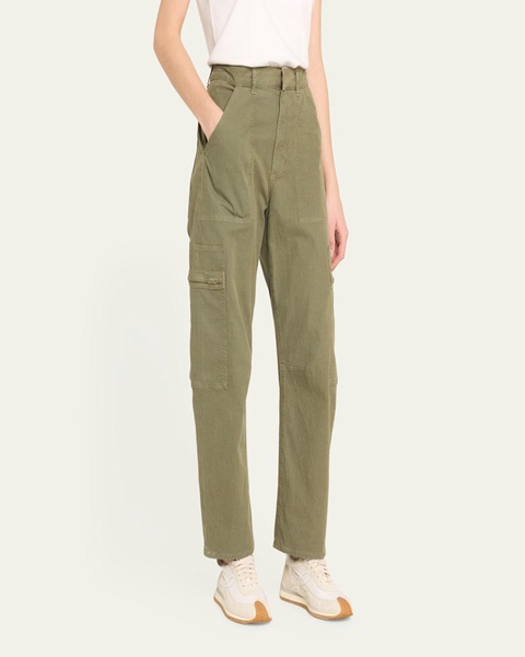 Marcelle Straight Twill Cargo Pants