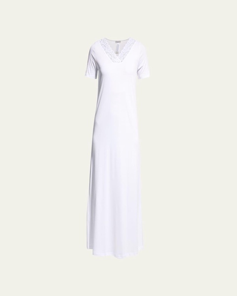 Moments Short-Sleeve Long Nightgown