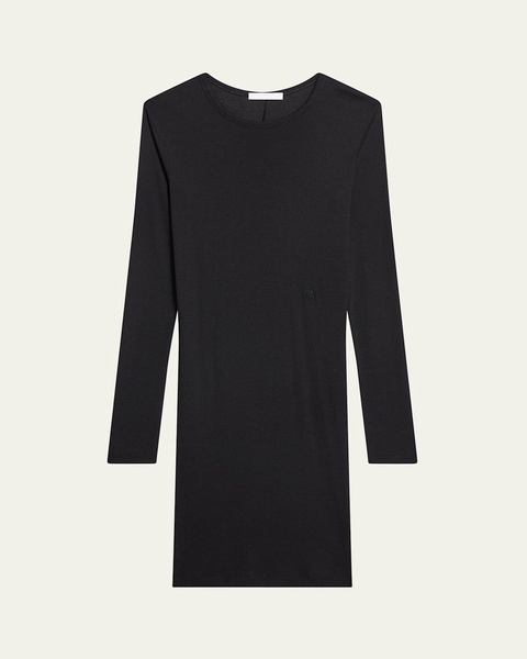 Long-Sleeve Knit Dress