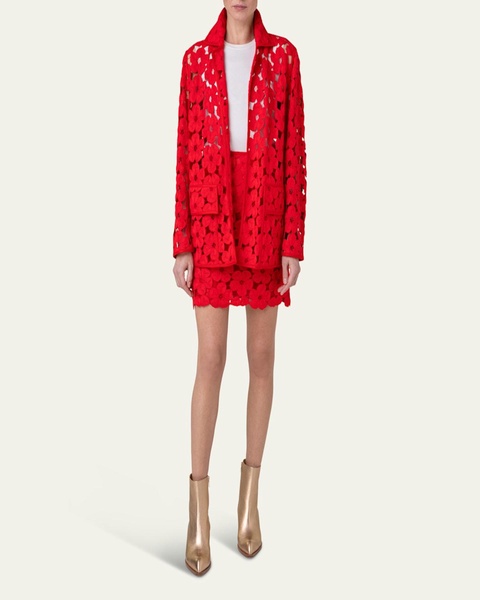 Tommi Anemones Embroidered Oversize Jacket