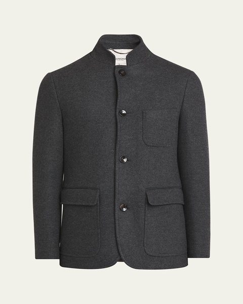 Men's Muretto Cashmere Blend Jersey Coat