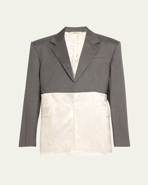 Combo Classic Blazer with Silk Insert