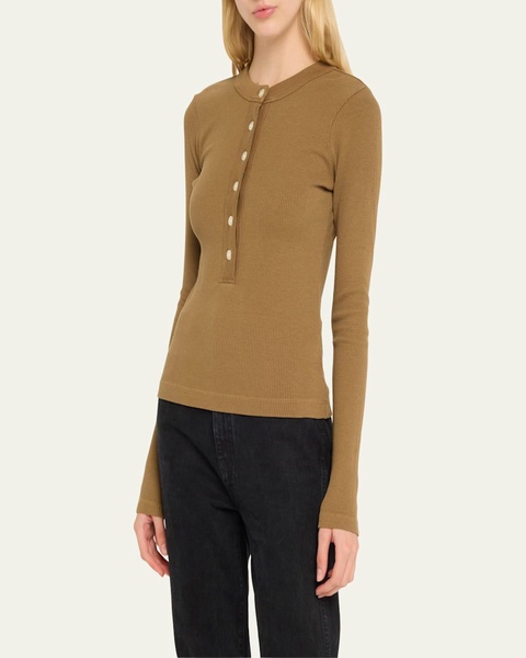 Varra Long-Sleeve Henley Top