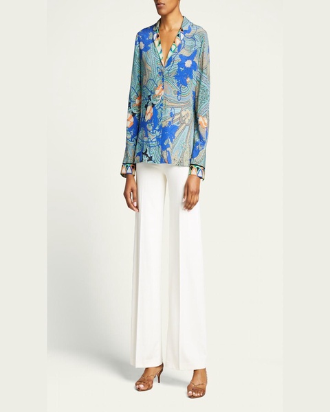 Corey Printed Silk Blouse