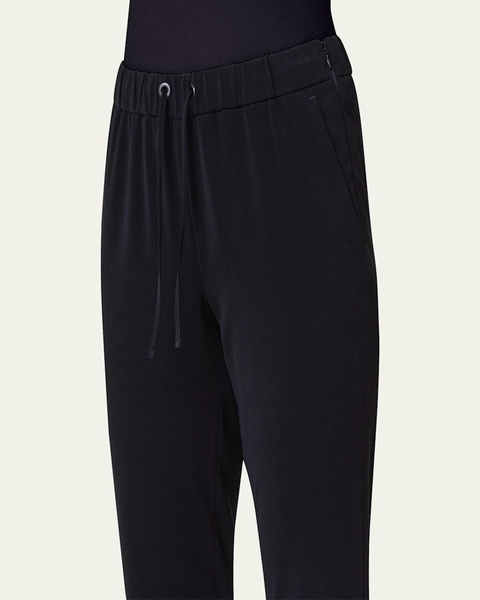 Mike Split-Hem Crepe Pull-On Pants