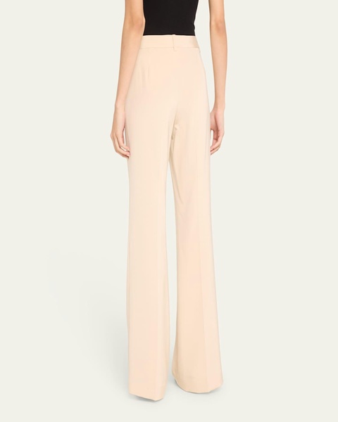 Alaska Straight-Leg Stretch Silk Pants