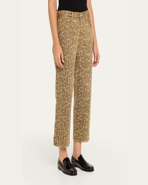 Billie Cropped Leopard Jeans