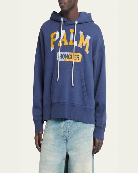 Moncler x Palm Angels Men's Relaxed Logo Hoodie