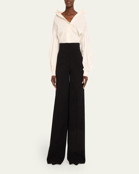 Rudy High-Waist Wide-Leg Pants