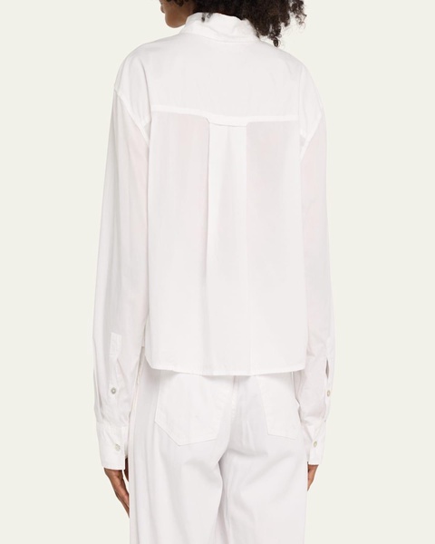 Ruth Cropped Button-Front Shirt