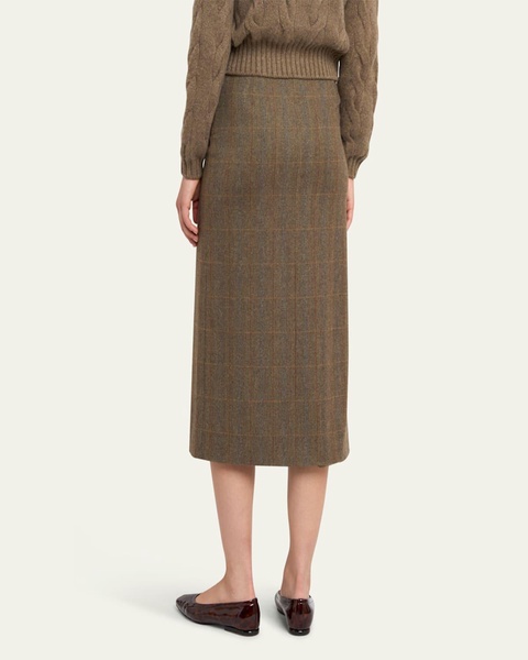 Lise Overcheck Wool Midi Skirt