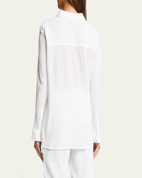 Tina Cotton Gauze Coverup Shirt