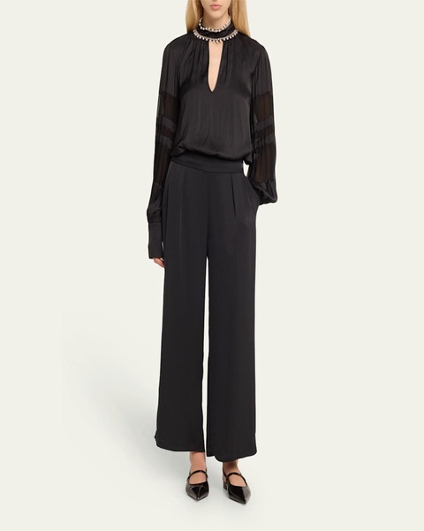 Joss Cropped Wide-Leg Pants