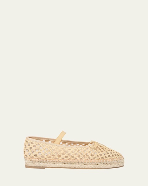 Kayla Braided Raffia Ballerina Espadrilles