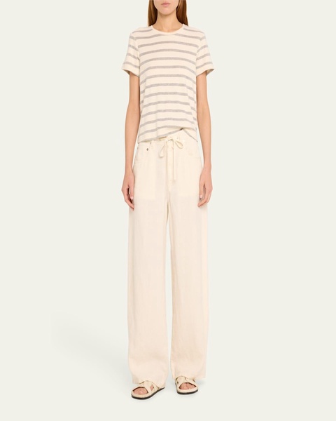 Brynn Drawstring Linen Trousers