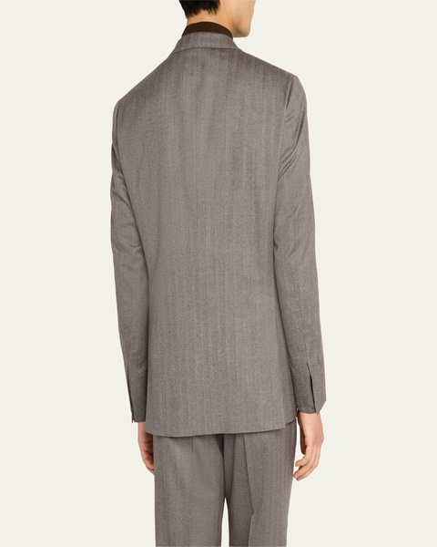 Men's Pinstripe Flannel Suit